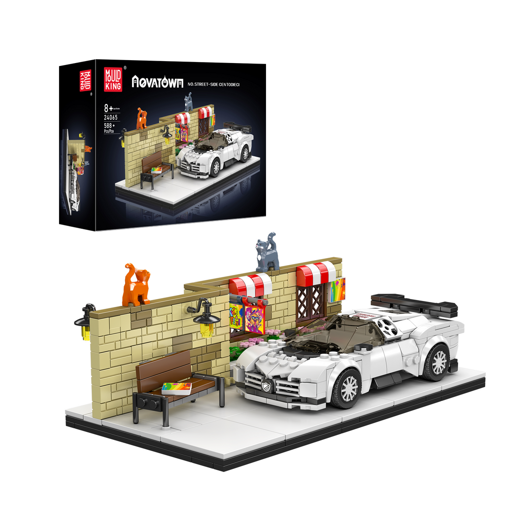 Mould King 24065 Street-side Centodieci Super Sports Car Building Set | 588 Pcs
