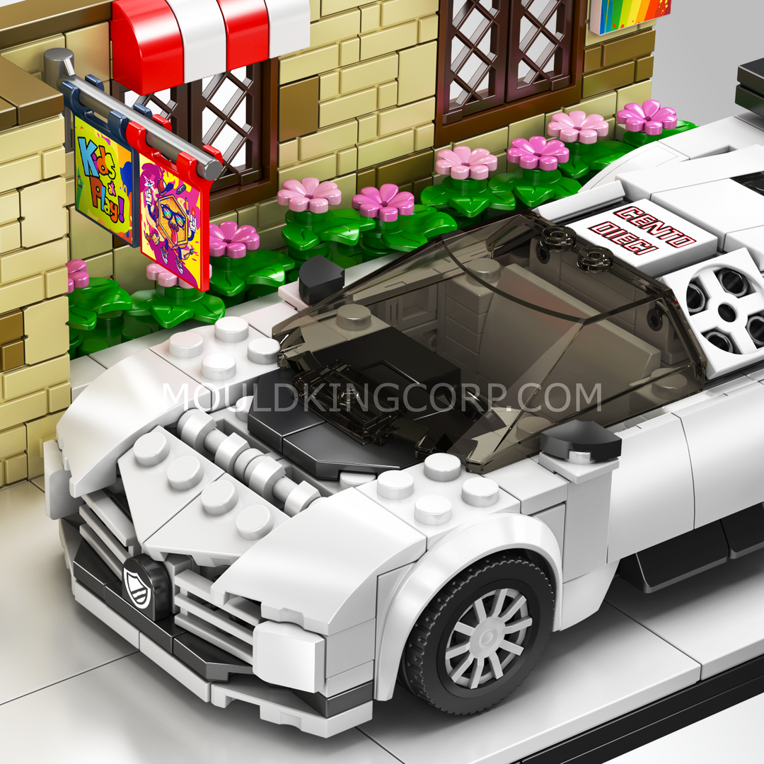 Mould King 24065 Street-side Centodieci Super Sports Car Building Set | 588 Pcs