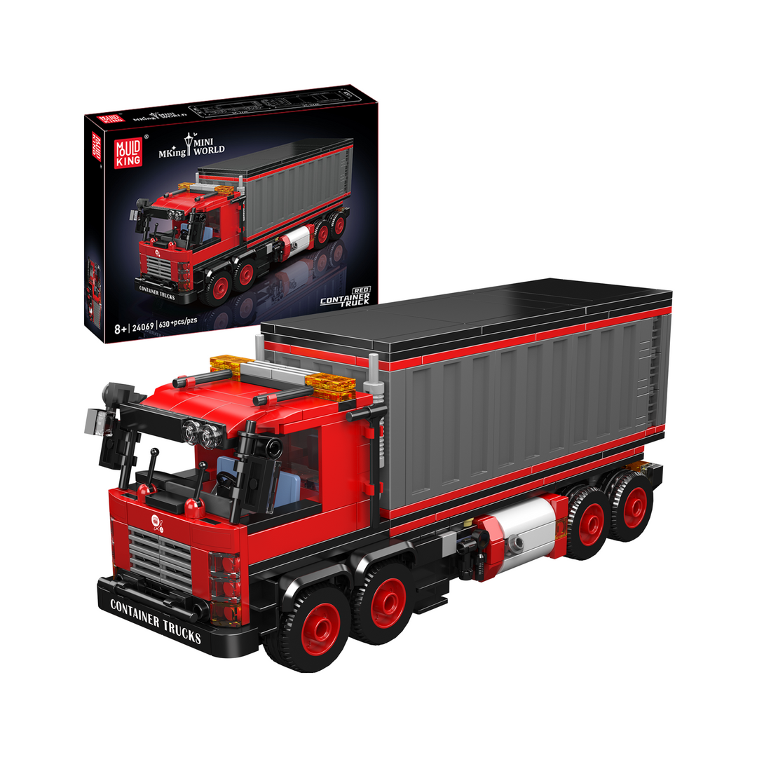 Mould King 24069 Heavy-Duty Container Truck Building Set | 630 Pcs