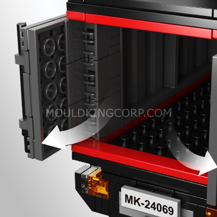 Mould King 24069 Heavy-Duty Container Truck Building Set | 630 Pcs