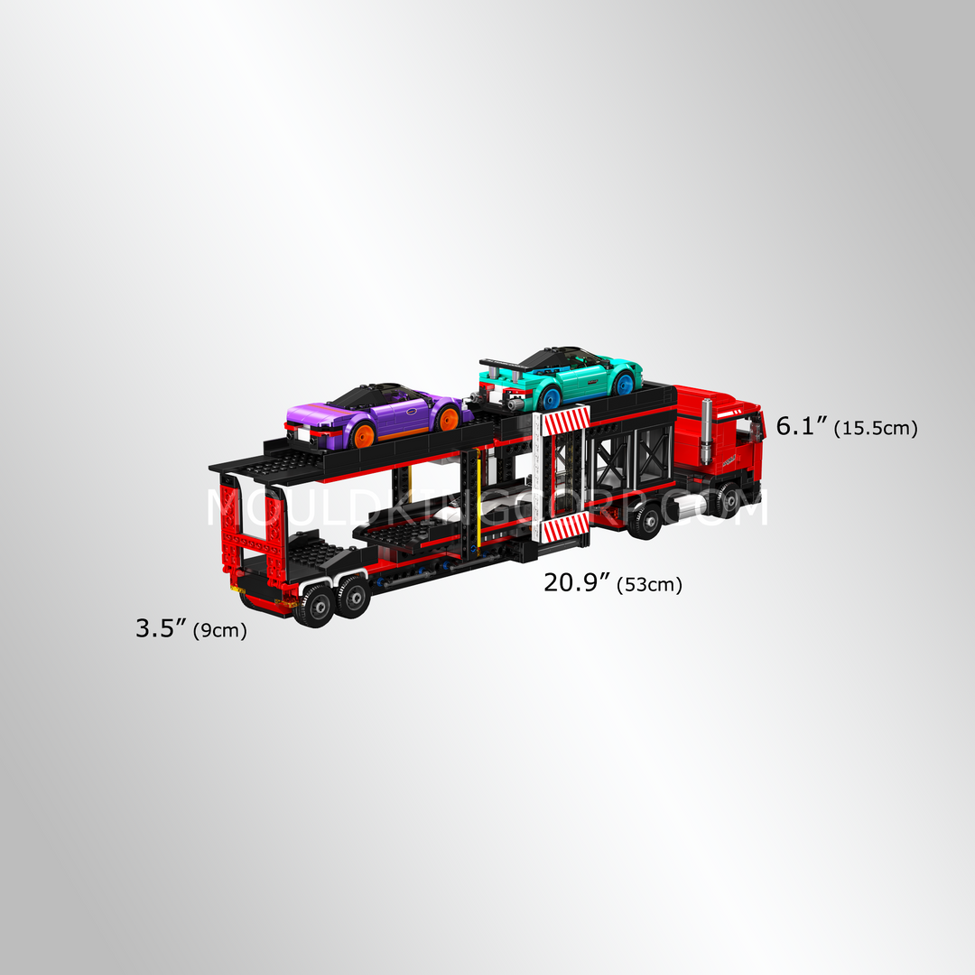 Mallenkoning 24078 Sportauto Transporter Vrachtwagen Bouwset | 997 delig