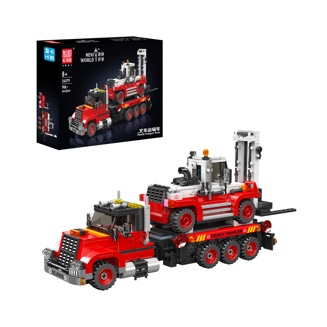 Mallenkoning 24079 Heftruck Transport Bouwset | 906 delig