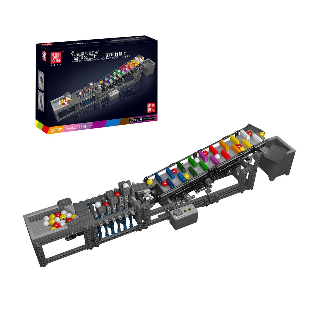 MOULD KING 26009 Kit de construction motorisé Rainbow Stepper II | 1 281 pièces