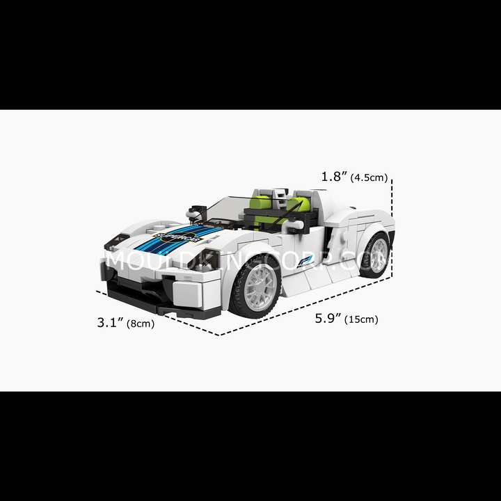 MOULD KING 27044 PORSHA 918 Car Model Building Set | 338 PCS