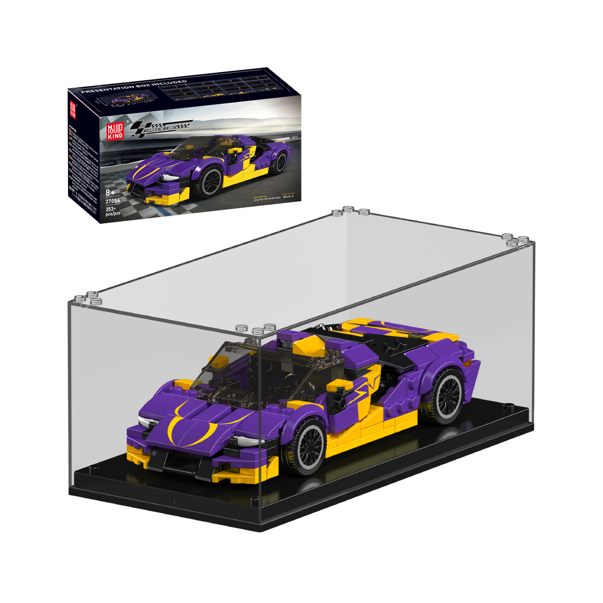 Mould King 27054 Centennial Bull Supercar Building Set | 344 Pcs