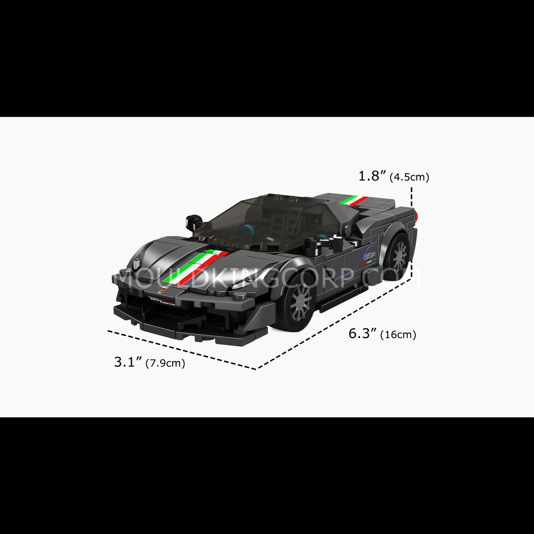 Mould King 27068 The 488 Pista Car Model Building Set | 384 Pcs