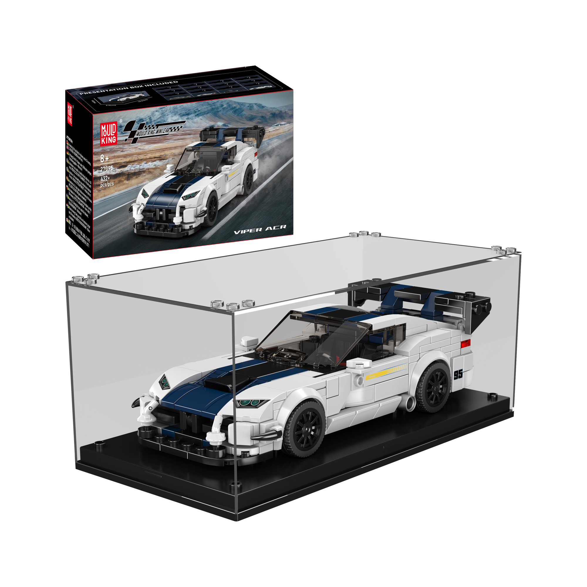 VIPER ガレージキット Mould King 27095 Viper ACR Supercar Building Set | 432 Pcs – Mould