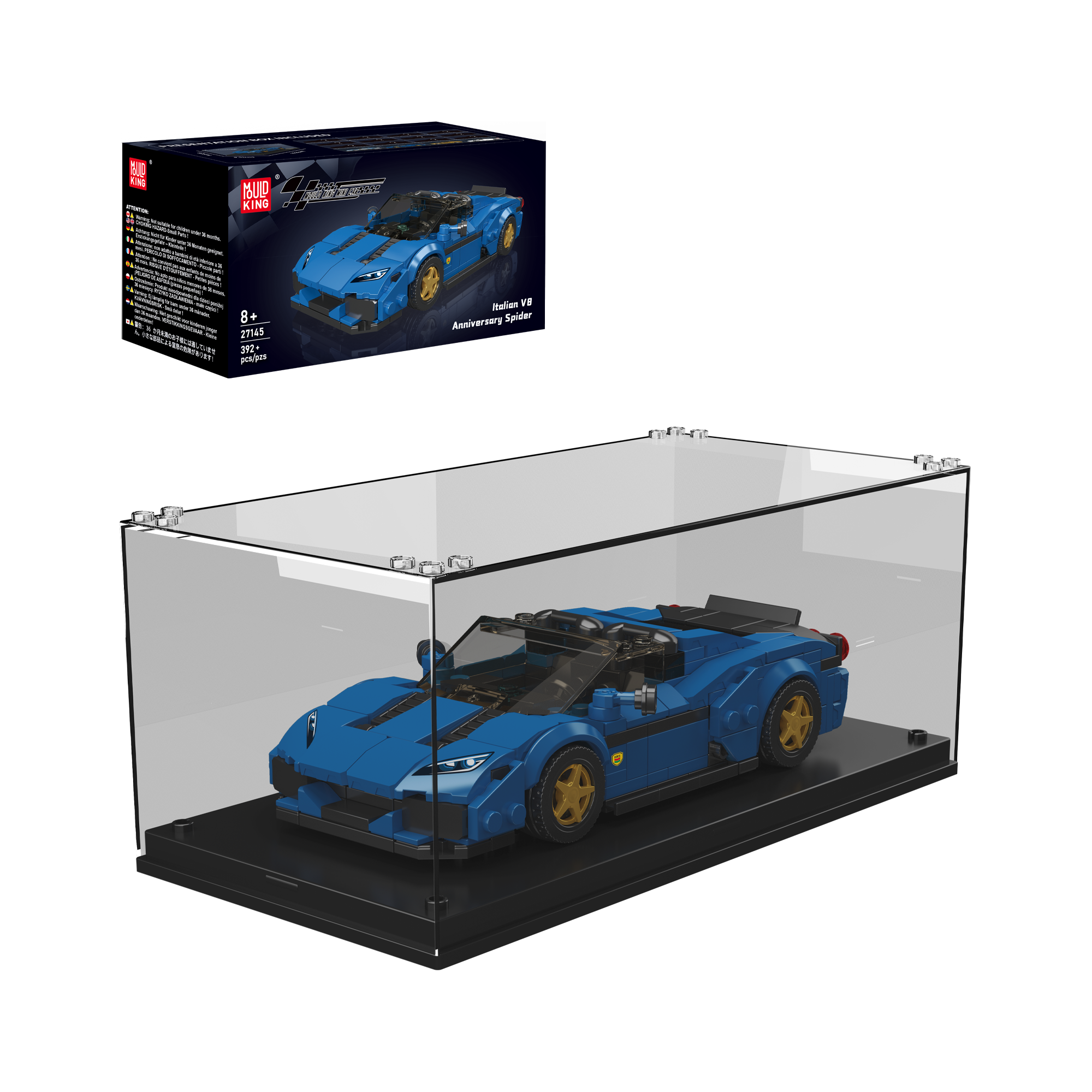 Mould King 27145 Italian V8 Anniversary Spider Building Set | 392