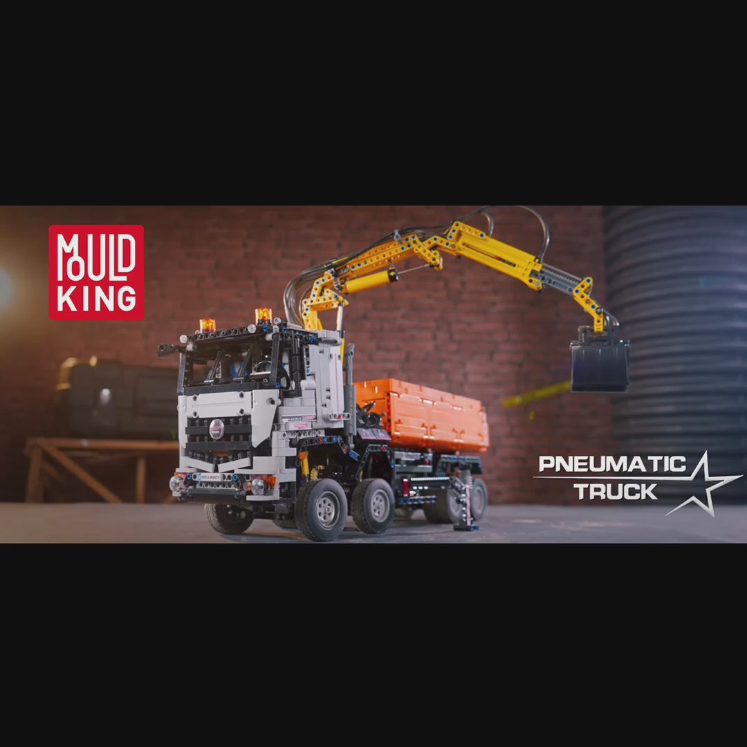 Mallenkoning 19007 2-in-1 RC Graafmachine & Dump Truck Bouwset | 2.970 stuks