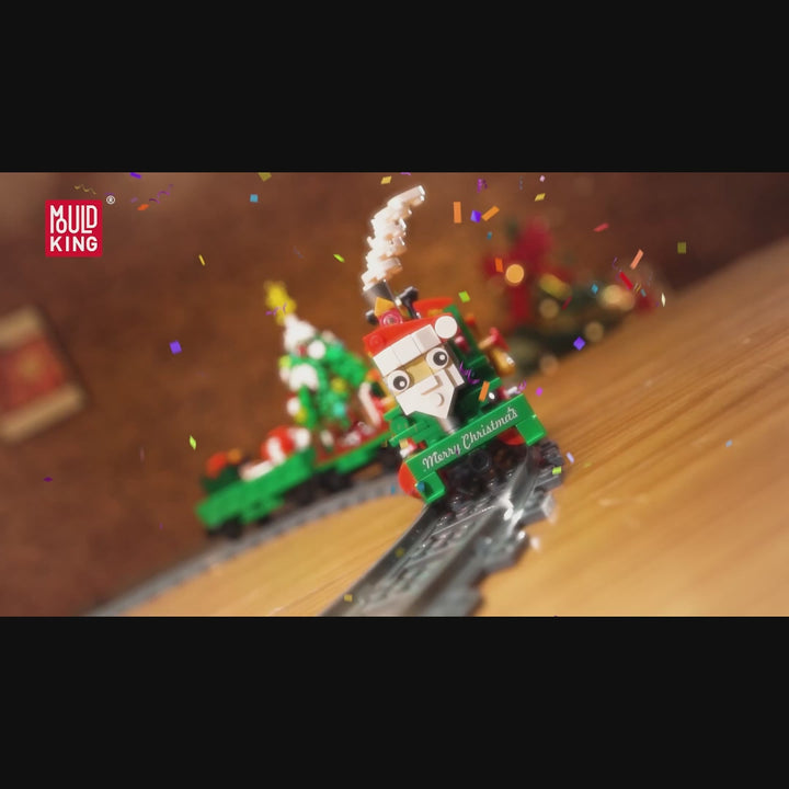 Mould King 12039 Christmas Train ESU KG230 Diesel Locomotive Building Set | 922 Pcs