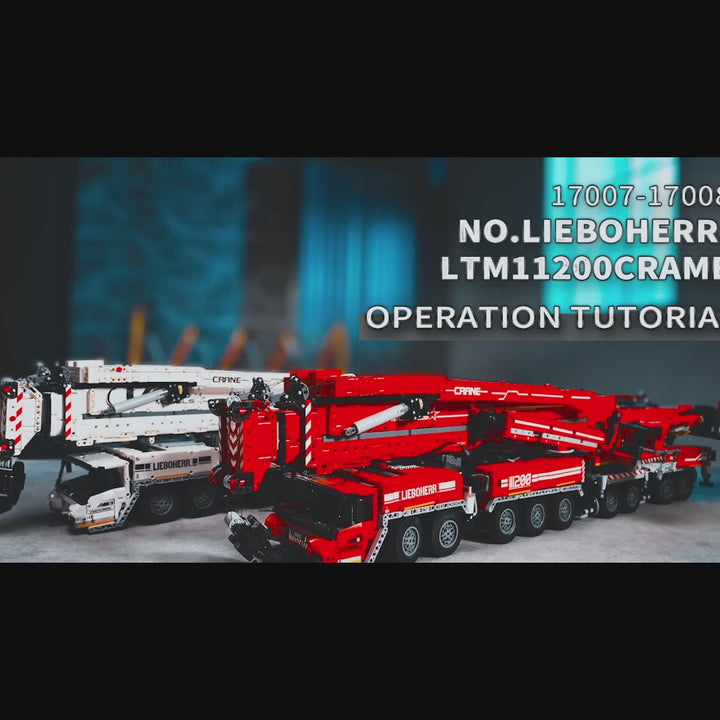 Ensemble de construction de grue télécommandée Mould King 17007 Ultimate Liebherr LTM 11200 | 8 506 pièces