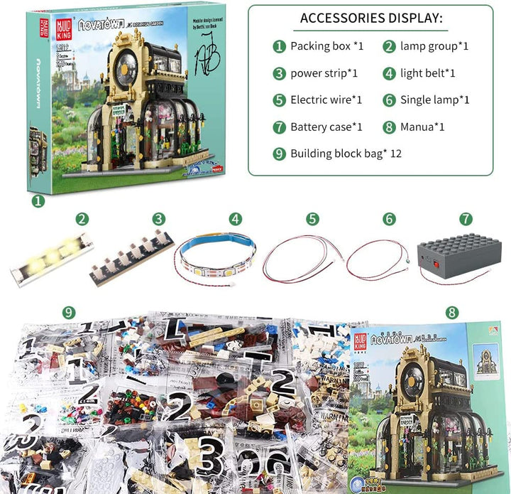 Mould King 16019 The Botanical Garden MOC Block Building Set | 2,147 PCS