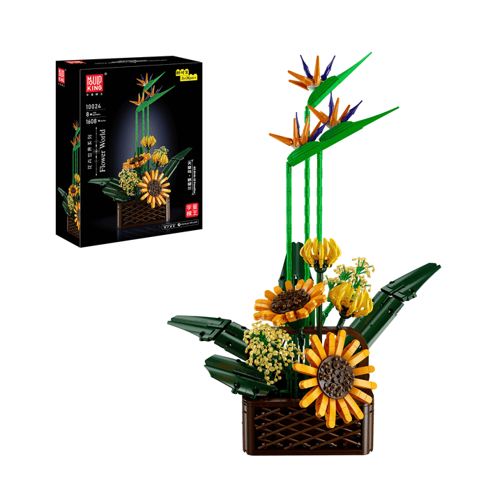 Matrijzenkoning 10024 Paradijsvogel Bloemen Boeket Bouwset | 1.608 PL