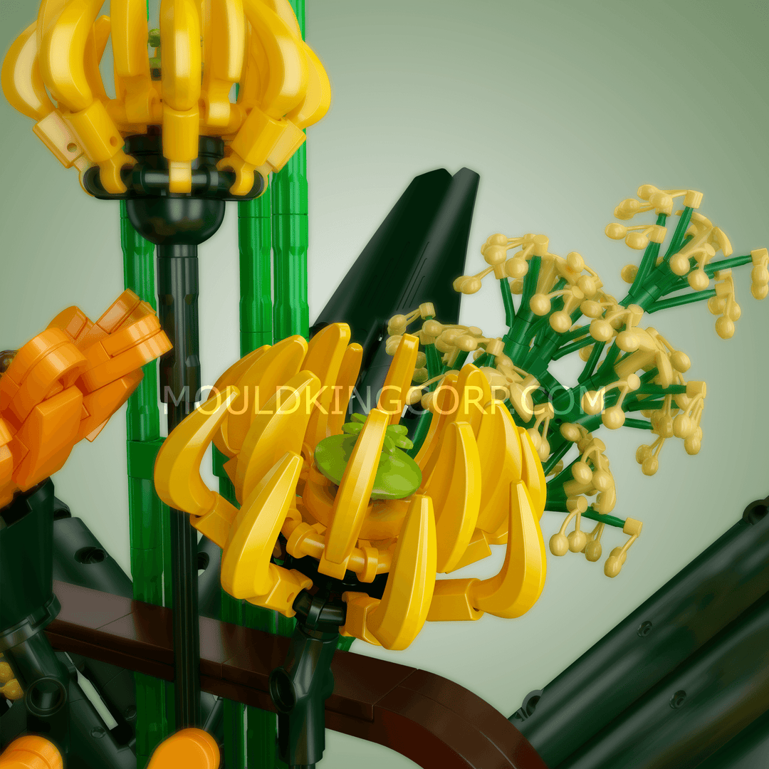 Matrijzenkoning 10024 Paradijsvogel Bloemen Boeket Bouwset | 1.608 PL