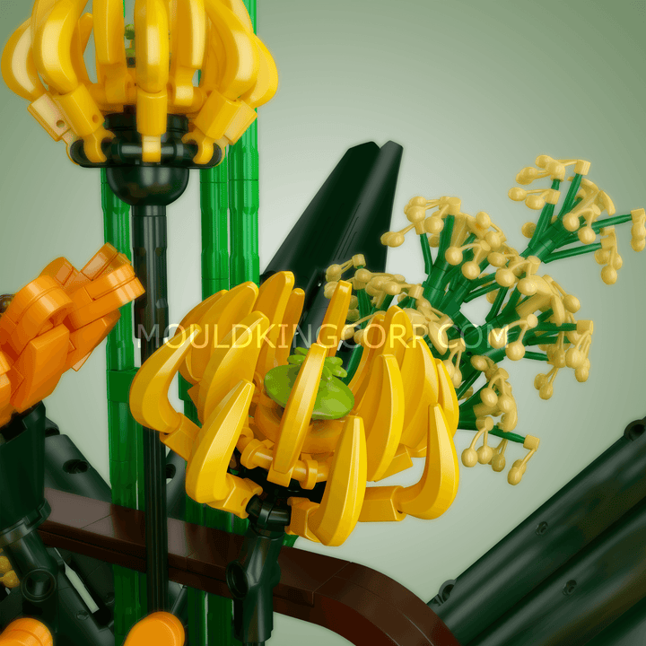 Matrijzenkoning 10024 Paradijsvogel Bloemen Boeket Bouwset | 1.608 PL