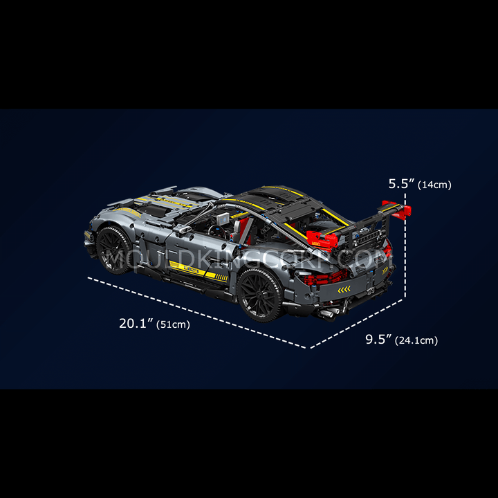 Mallenkoning 13123 AMG GT Shadow Sportwagen Afstandsbediening Bouwset | 2.872 pcs