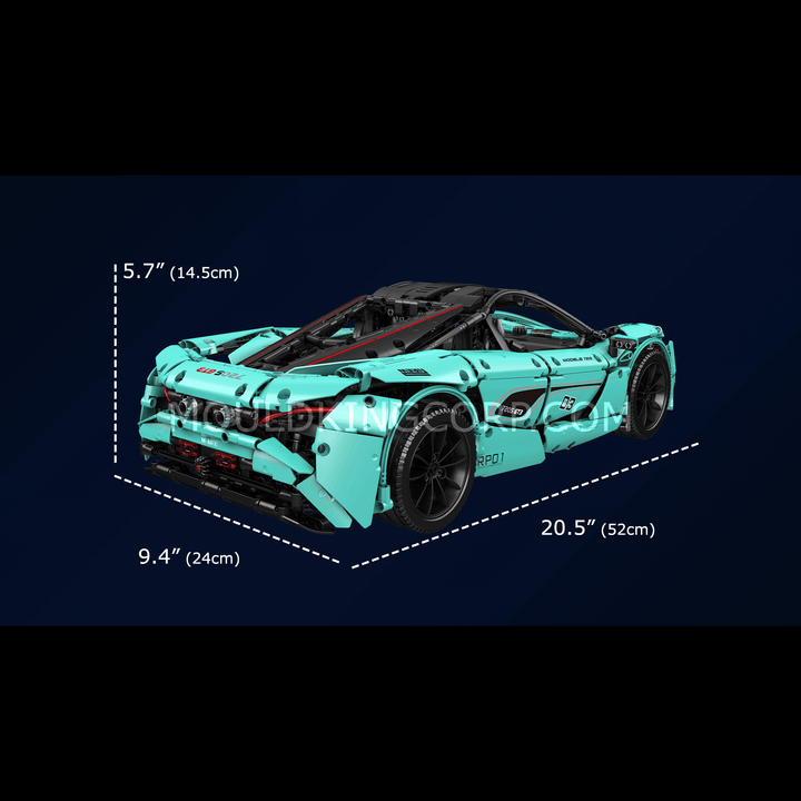 Mould King 13167 720S Tiffany Sports Car Remote Controlled Building Set | 3,188 PCS