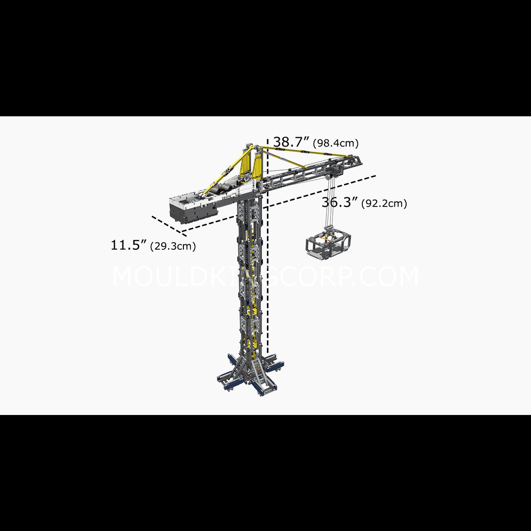 Mallenkoning 17004 Torenkraan Afstandsbediening Bouwset | 1.797 PCS