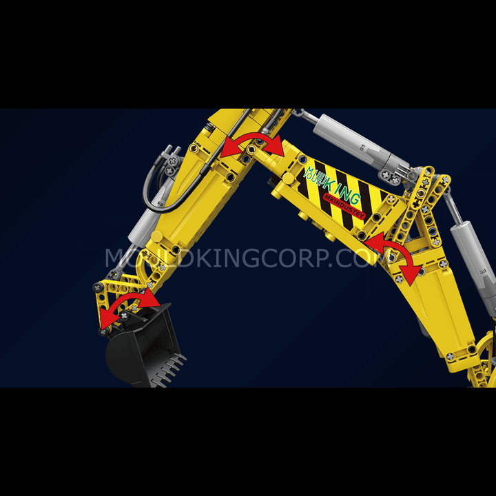Mould King 17036 graaflaadmachine op afstand bestuurbare bouwset | 2.239 pcs