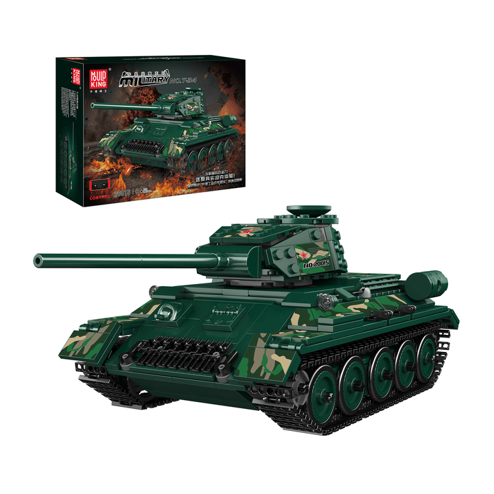 Mould King 20015 Kit de construction de maquettes de chars soviétiques T-34 | 800 pièces