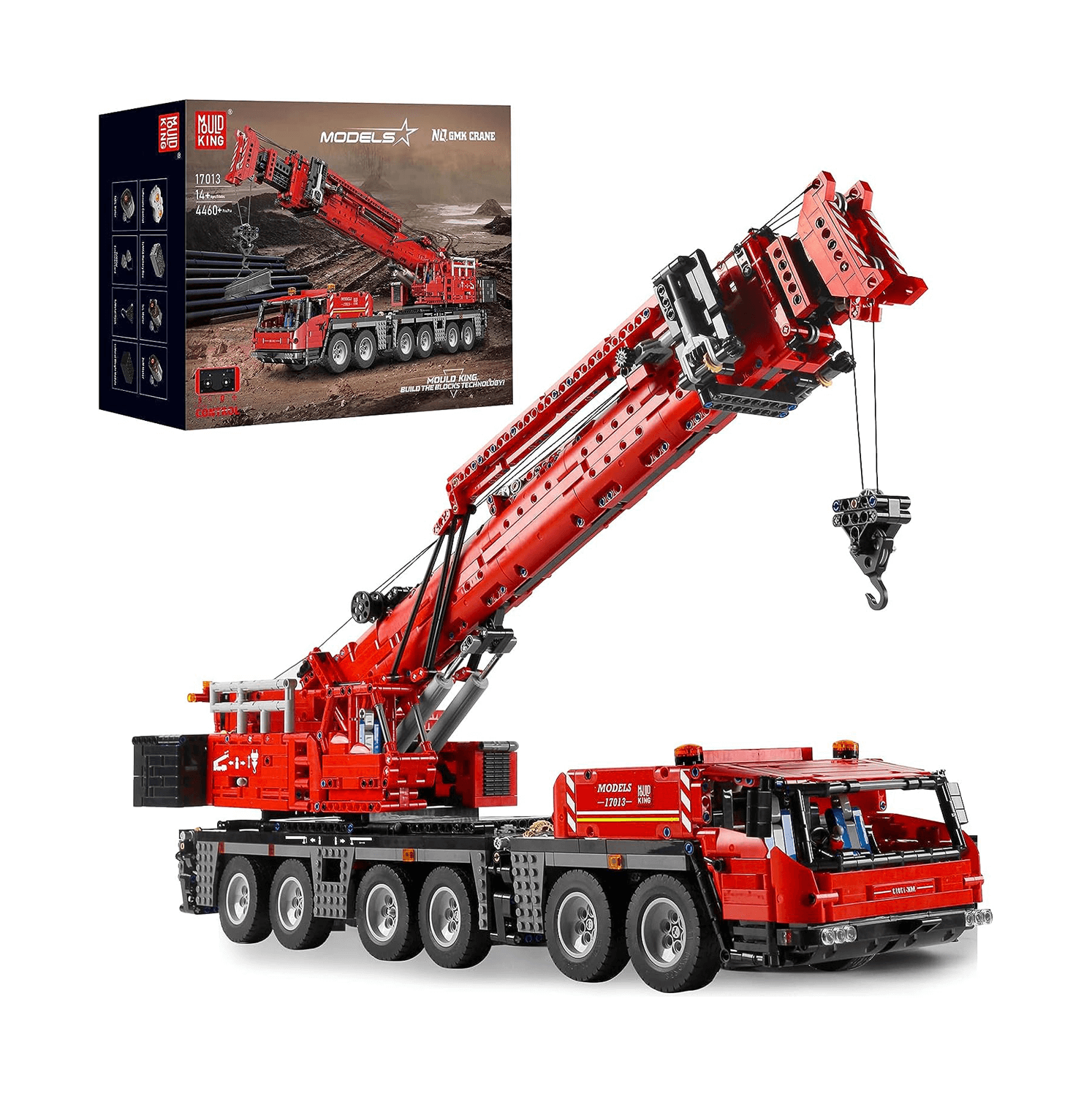 MOULD KING 17013 GMK Mobile Crane Building Set | 4,460 PCS – Mould King