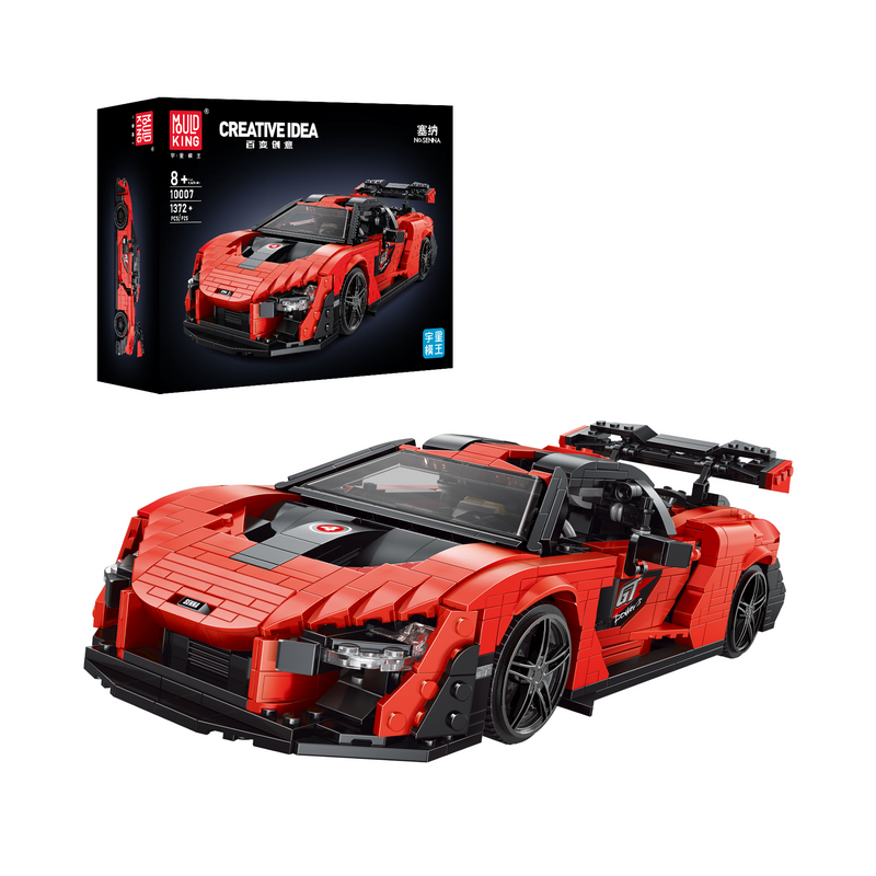 MOULD KING 10007 Creatieve Senna GTR Sportwagen Bouwset | 1.182 PL