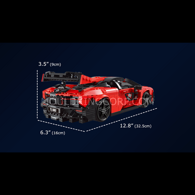MOULD KING 10007 Ensemble de construction de voiture de sport Creative Senna GTR | 1 182 pièces