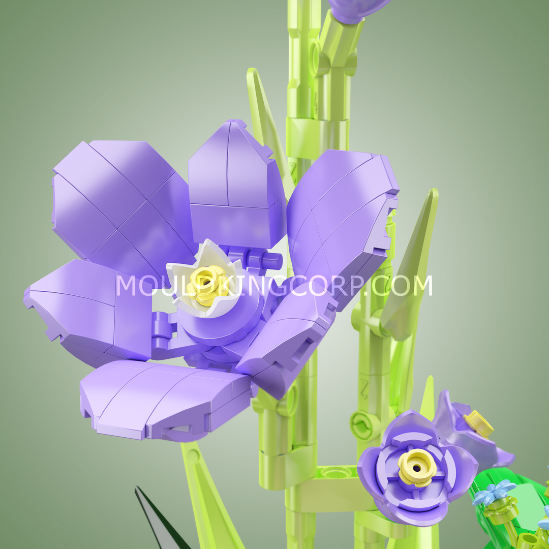 Mould King 10009 Wunscherfüllender Rosenblumenstrauß Bausatz | 1.203 Teile