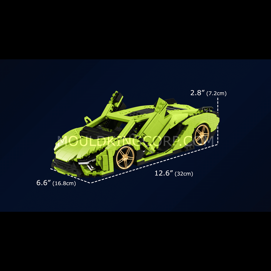 Mould King 10011 Italian Bull SAI Sports Car Model Building