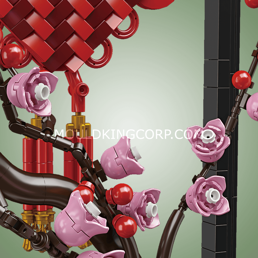 Mould King 10014 Chinese Knot Potted Plum Blossom Building Set | 1,078 PCS