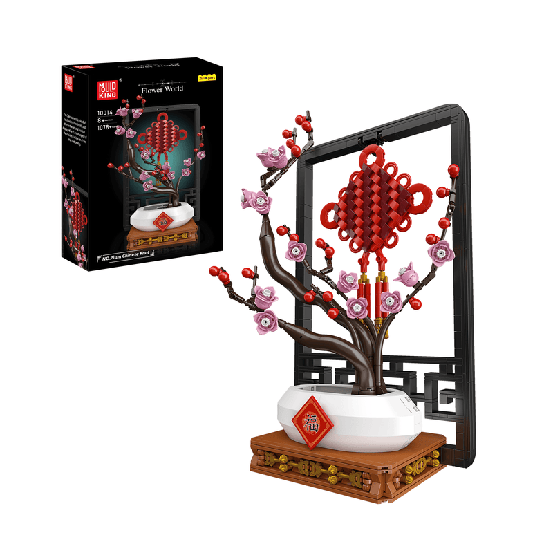 Mould King 10014 Chinese Knot Potted Plum Blossom Building Set | 1,078 PCS