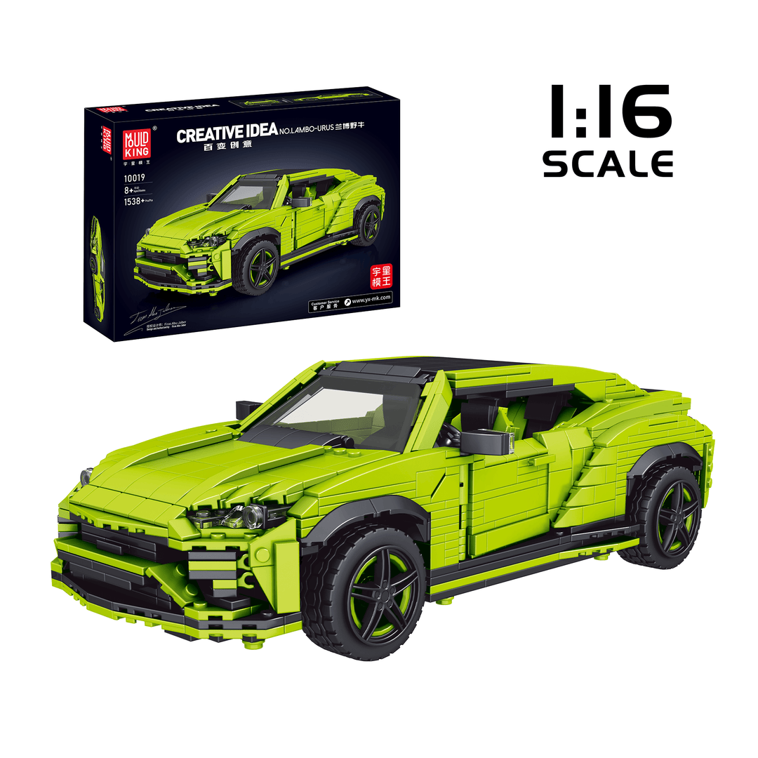 Mould King 10019 Italian Bull Urus Modellauto-Bausatz | 1.538 Teile