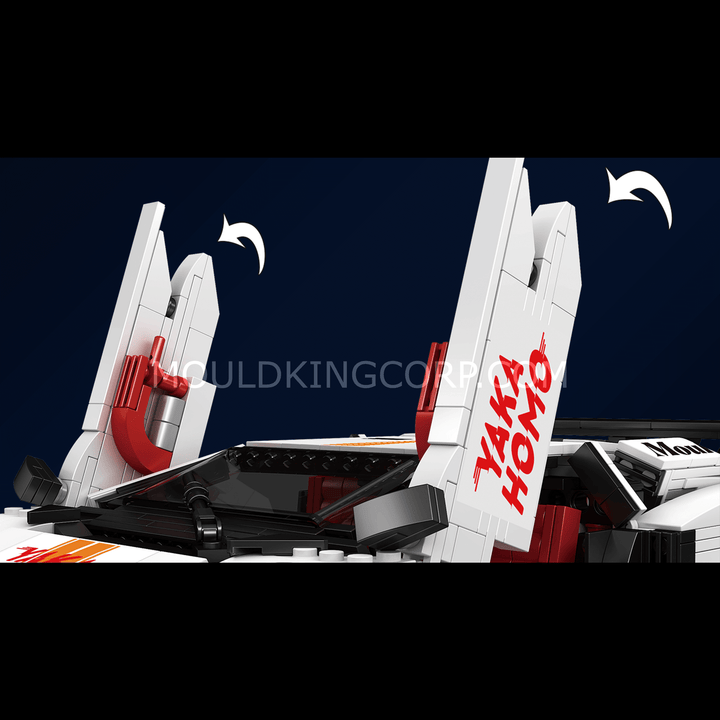 MOULD KING 10045 80S Italian Bull Coutach Sports Car Building Set | 1,495 PCS