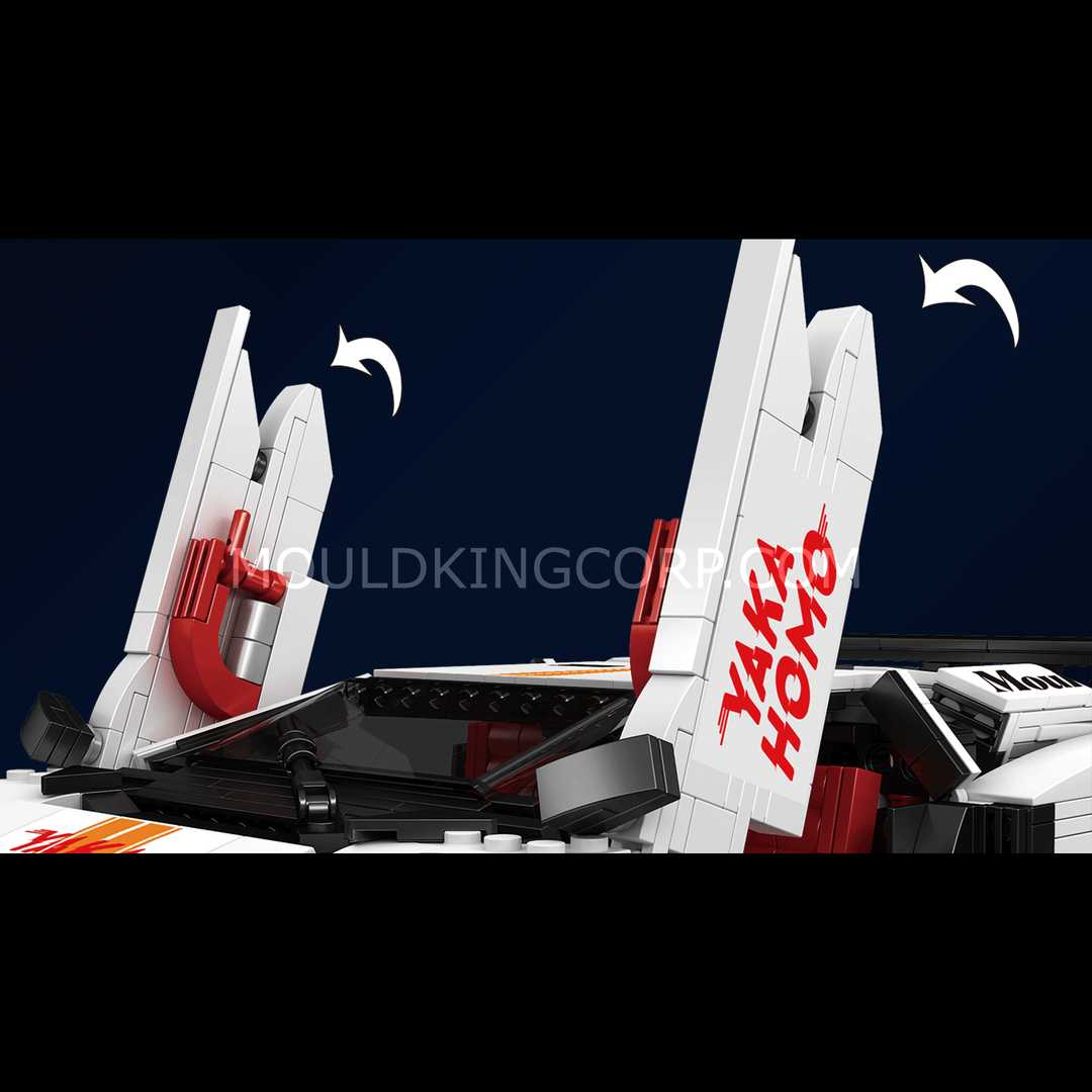 Mould King 80S Italian Bull Coutach Sports Car 10045 | 1,349