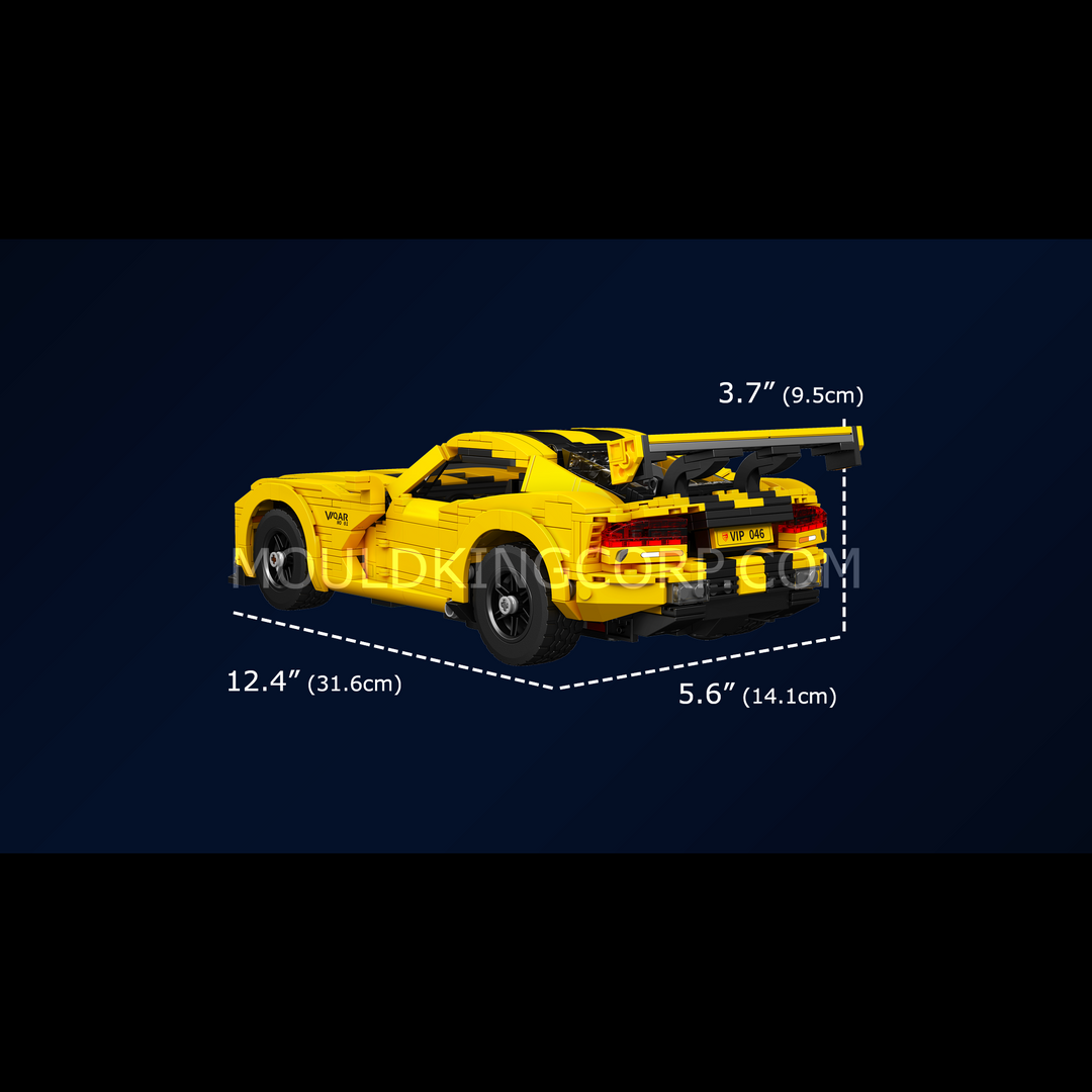 Mould King 10046S D. Viper Sports Car Building Set | 1,373 Pcs