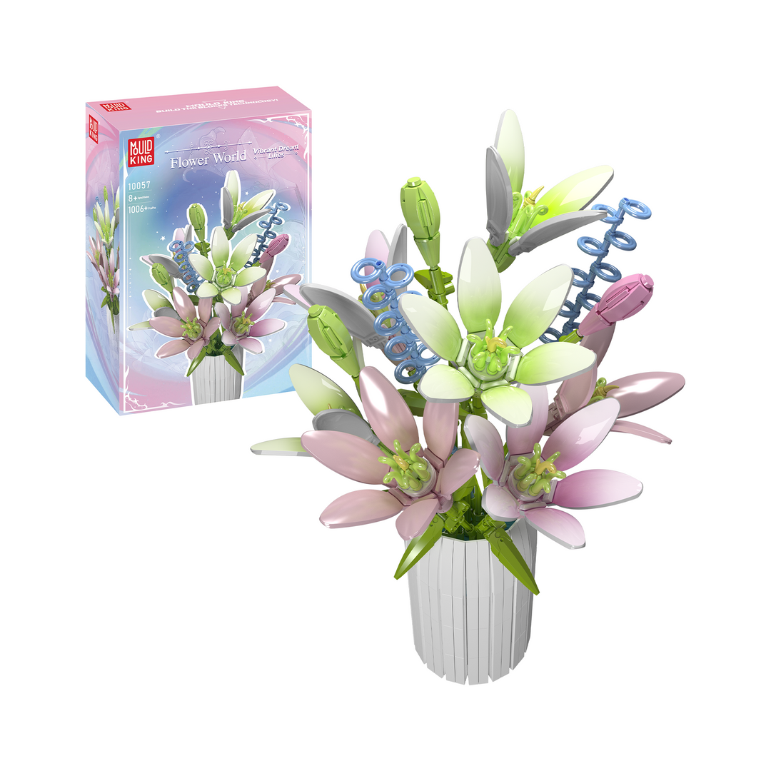 Mallenkoning 10057 Lelie Bloemen Boeket Bouwset | 1.006 stuks