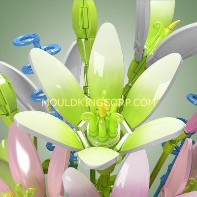 Mould King 10057 Lily Flowers Bouquet Building Set | 1,006 PCS