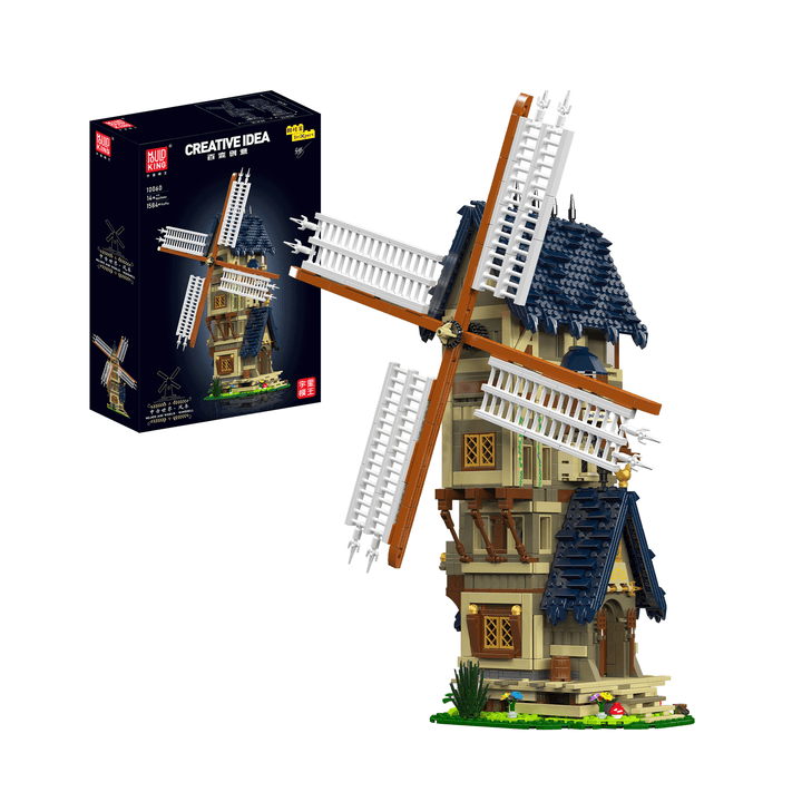 Mallenkoning 10060 Middeleeuws Europa Windmolen Bouwset | 1.584 Stuks