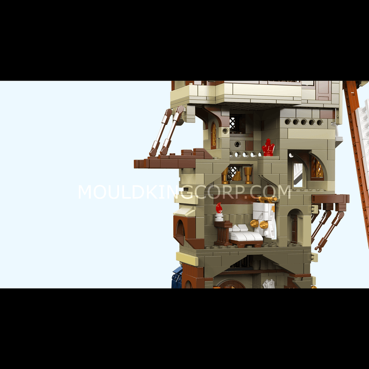 Mallenkoning 10060 Middeleeuws Europa Windmolen Bouwset | 1.584 Stuks