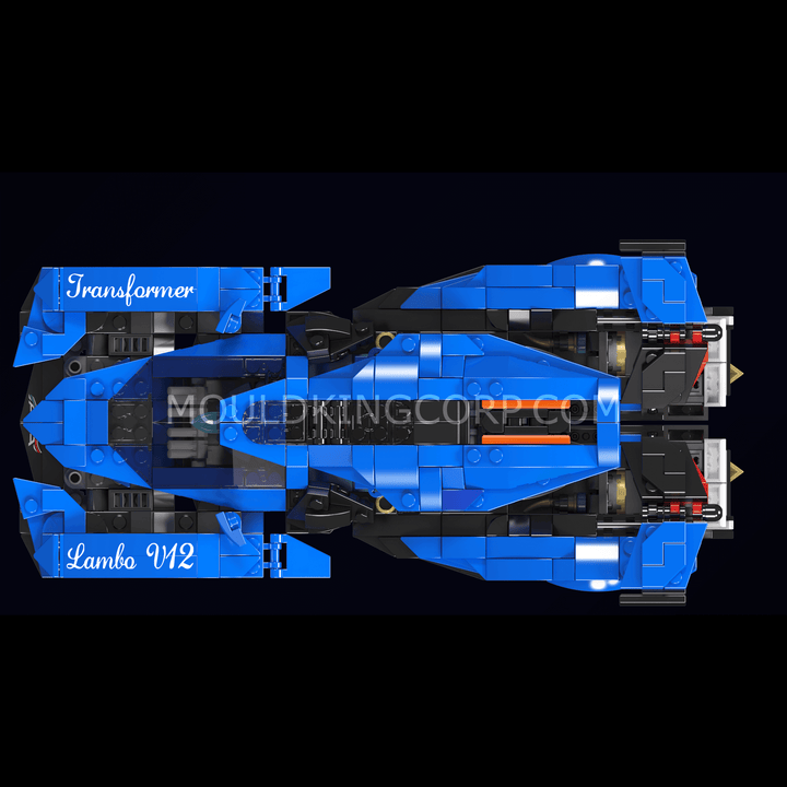 Matrijzenkoning 10061 Creatieve Ideeën 2in1 Lambo Robot Bouwset | 998 PCS