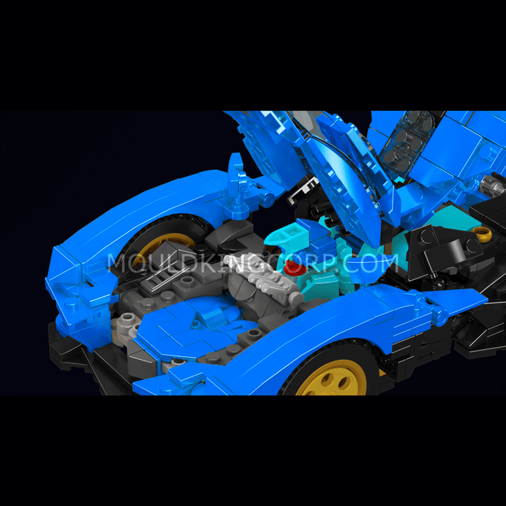 Matrijzenkoning 10061 Creatieve Ideeën 2in1 Lambo Robot Bouwset | 998 PCS