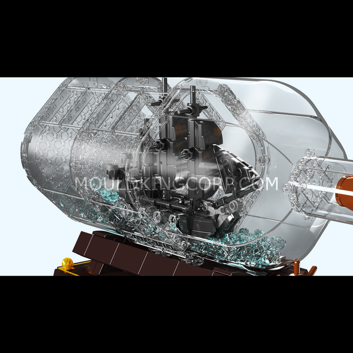 Mould King 10070S Schiff-In-einer-Flasche Modellbausatz | 822 Teile