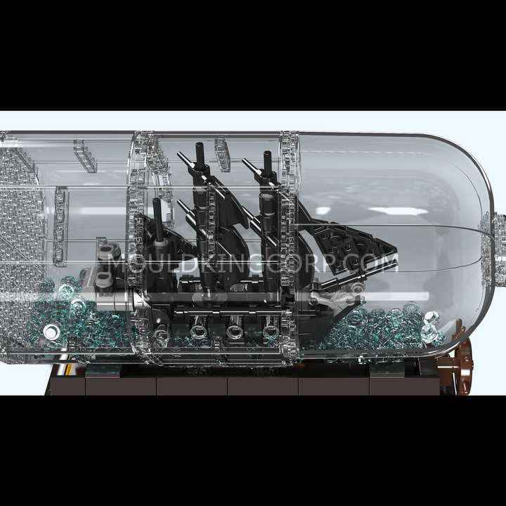 Mould King 10070S Schiff-In-einer-Flasche Modellbausatz | 822 Teile