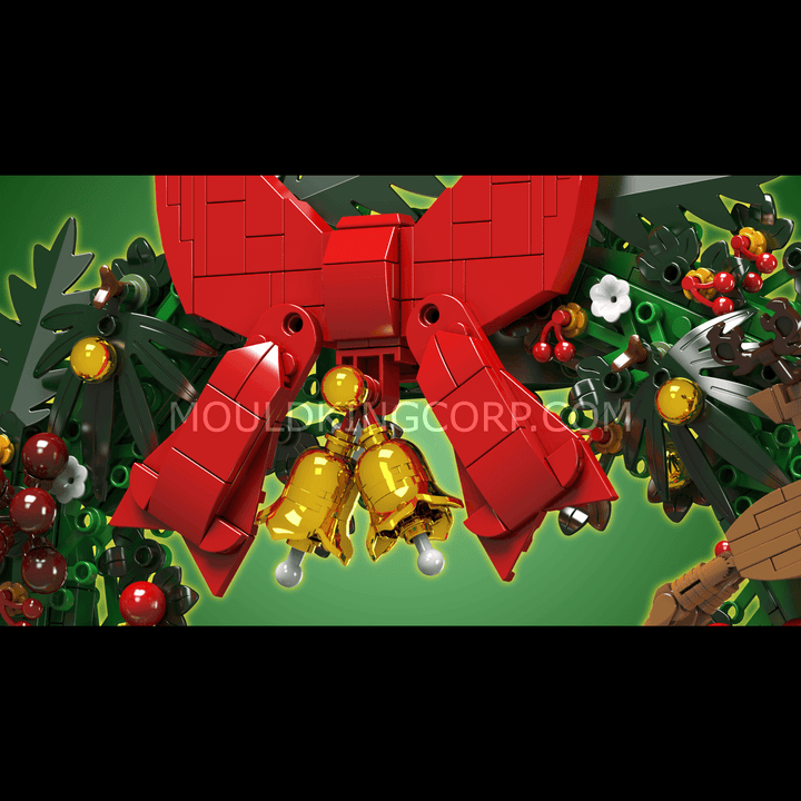 Mould King 10073 Weihnachts-Eukalyptuskranz-Bausatz | 1.002 Teile