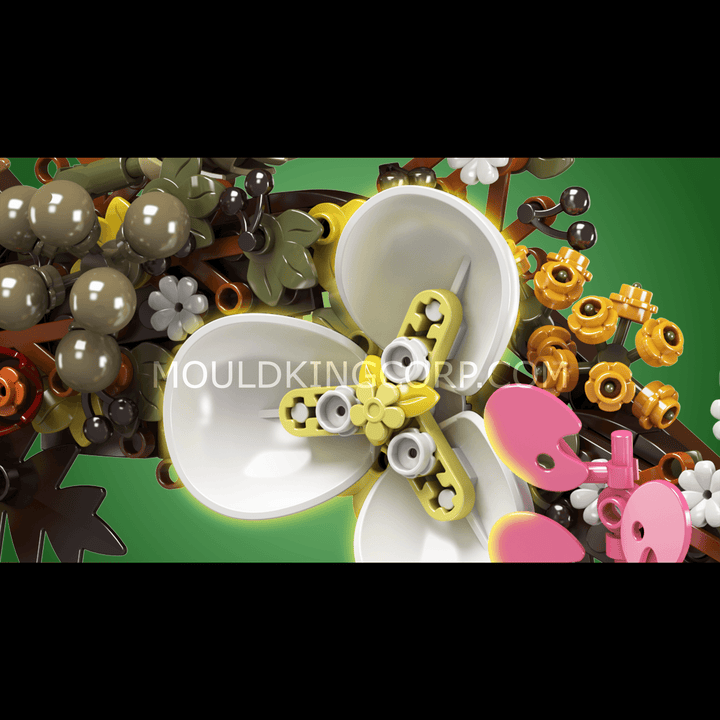 Mould King 10074 Weihnachts-Bausatz mit getrockneten Blumen | 1.038 Teile