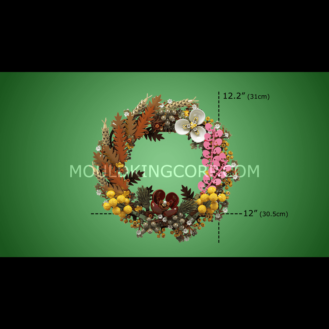 Mould King 10074 Weihnachts-Bausatz mit getrockneten Blumen | 1.038 Teile