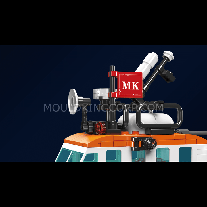 Mould King 10081 Britisches multifunktionales Rettungsboot-Bauset | 364 Teile