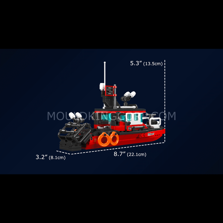 Mould King 10082 Feuerlöschboot-Bausatz | 315 Teile