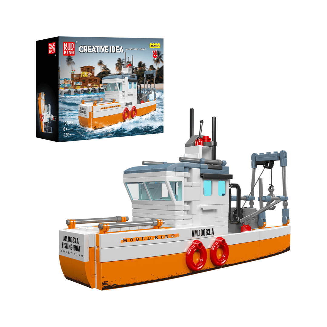 Mould King 10083 Fischerboot-Bausatz | 420 Teile