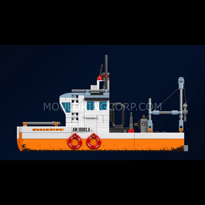Mould King 10083 Fischerboot-Bausatz | 420 Teile